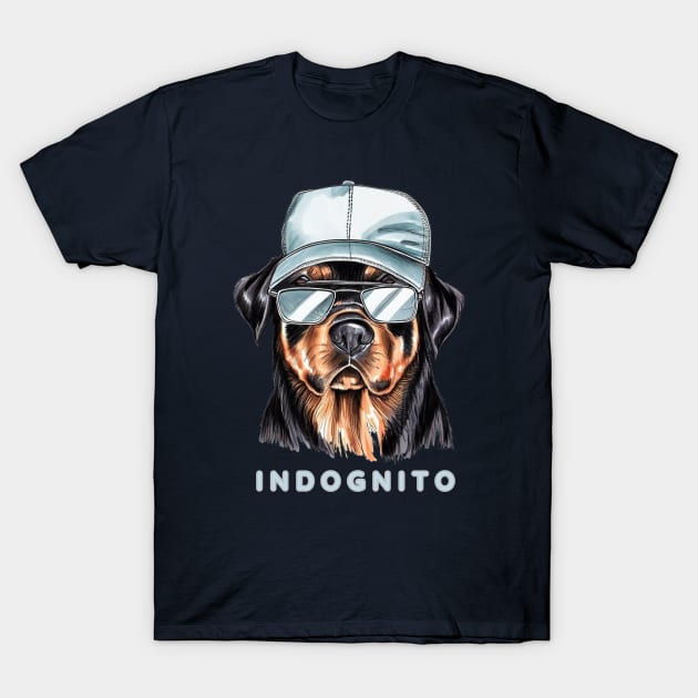 Rottweiler Indognito T-Shirt by ZogDog Pro